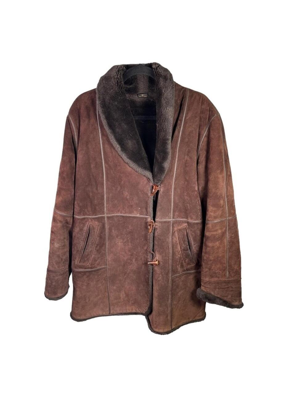 Fleet Street Vintage Genuine Leather Suede Lined Coat/Jckt Medium